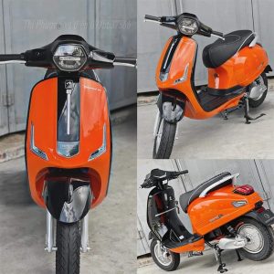 DETECH ESPERO - VESPA 50 CC - ĐÈN VUÔNG MÀU:CAM ĐEN