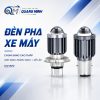 Bóng đèn LED xe máy H4 M5 12V-80V, ánh sáng trắng vàng, lắp cho xe máy xe đạp điện