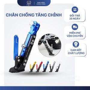 Chân chống cnc tăng chỉnh xe máy xe điện, nhôm nguyên khối, chắc chắn, dễ lắp