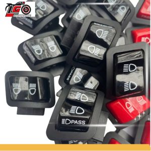 Công tắc Đỏ,Đen passing SH nháy đèn pha lắp cho các dòng xe đã có bộ Tắt/ Mở đèn như wave, rsx, ab, vision, blade, lead
