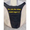 Da bọc yên xe số vải 4D đa năng may vành logo LV, Guci