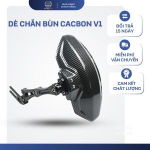 Dè chắn bùn xe đạp xe máy cacbon v1 xoay 360 độ hợp kim nhôm bền chắc chống bắn bẩn, ốp chắn bùn giữ xe sạch khi di chuy