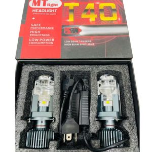 Đèn Pha LED Bi Cầu Mini T40 ( New ) chân H4 Công Xuất 60w Lắp Ô tô, Xe Máy