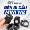 Đèn bi cầu mini W2 trợ sáng 3 chế độ, auto passing, 45W chống nước IP68