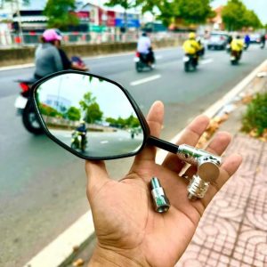 Gương Xe Máy Kính Xoay 360 độ gập Wave Vision Vario Winner Ab 125 Lead Chiếu Hậu