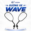 Gương chiếu hậu xe Wave 1 cặp trái phải zin chính hãng, chân 10 ly lắp Wave Alpha RSX Blade