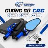 Gương gù xe máy CRG hàng nhôm cao cấp, kính xanh chống chói phù hợp nhiều dòng xe máy