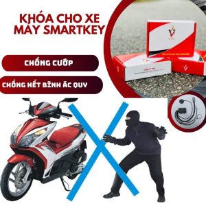 KHÓA CHỐNG CƯỚP, CHỐNG HẾT BÌNH, CHỐNG TRỘM tích hơp Smartkey Cho Các Dòng Xe Máy Honda, khóa chống trộm