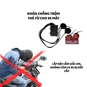 Khóa Chống Trộm Xe Máy, Ổ Khoá Xe Máy Thẻ Từ Thông Minh, Khóa Xe Máy Chống Trộm, Khóa Thẻ Từ Xe Máy