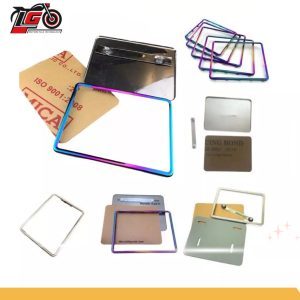 Khung Biển Số Xe Máy Chống Nước - Kèm Mica & Pat Gắn, Phù Hợp Cho Wave, Exciter, SH, Air Blade, Vision, Winer,...
