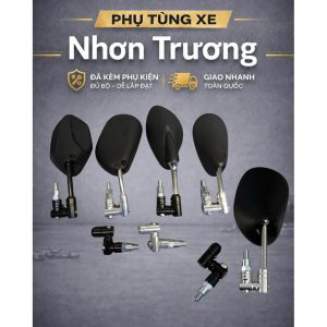 Kính/Gương xoay 360 độ (LẮP SẴN) - Chân kính xoay gắn mọi dòng xe NHƠN99