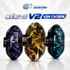 Miếng dè chắn bùn vân carbon v2 lắp phía sau cho xe điện xe máy, ốp chắn bùn trang trí dễ lắp