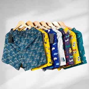 (QSM4) Quần Đùi Nam Cotton Mặc Ngủ - Quần đùi nam mặc nhà chất cotton siêu mát, Cartoon Short Cá Tính