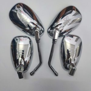 gương xe điện kính chiếu hậu xe máy Thích hợp cho Haojue Suzuki xe máy HJ125K-2 kim cương báo bạc báo HJ125-7A gương chiếu hậu gương chiếu hậu gương chiếu hậu gương chiếu hậu