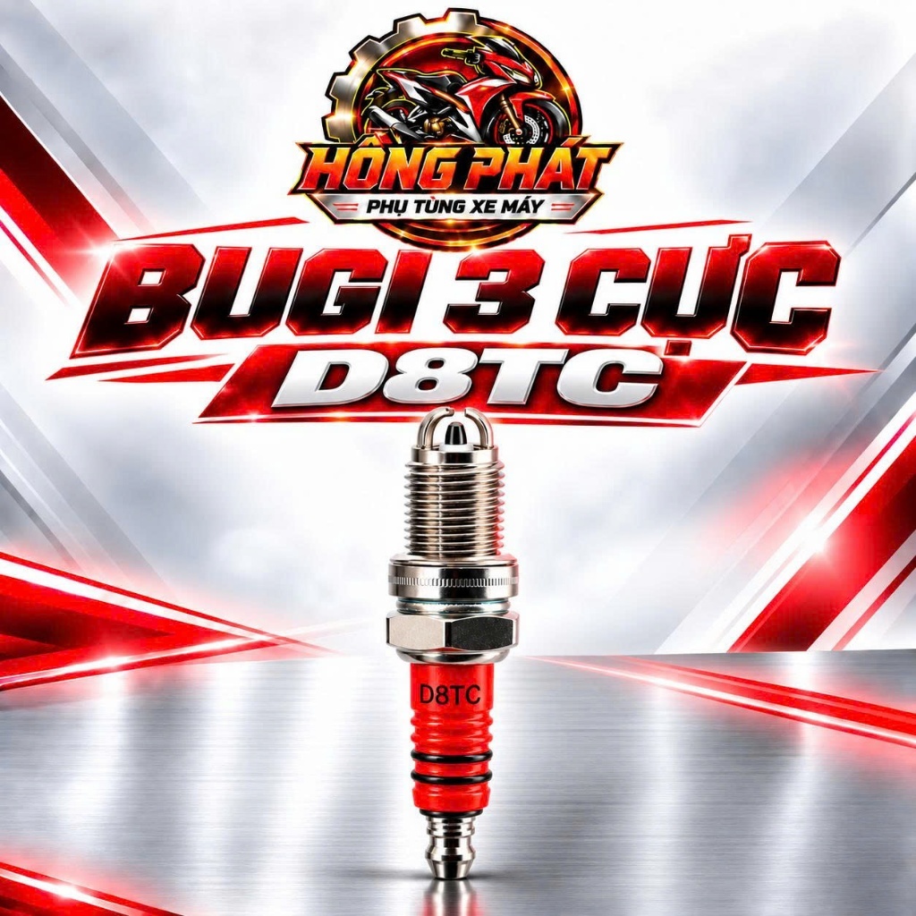 Bugi 3 Cực Xe Máy MYT A7TC D8EA Chịu Nhiệt Cao, Bugi Đánh Lửa Mạnh, Bugi Cao Cấp