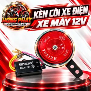 - Còi Xe Máy Điện 12V, Còi Xe Đạp Điện Âm Thanh To Rõ, Bền Đẹp, Dễ Thay Thế