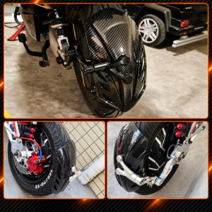 Alternative view of Dè Nối Chắn Bùn Xe Máy V2 Carbon, Miếng Chống Văng Bùn Nước Dễ Lắp, Kiểu Dáng Thể Thao