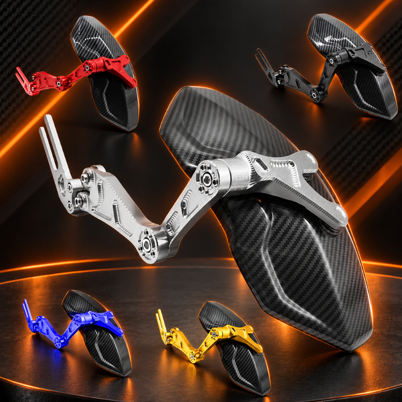 Dè chắn Bùn CNC Vân carbon V3 Loại Cao Cấp Cho Xe Điện, Xe Máy Có Tặng Kèm Lục Giác Và Keo Hình Thức Bền Đẹp - Ảnh 3