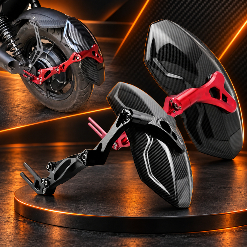 Dè chắn Bùn CNC Vân carbon V3 Loại Cao Cấp Cho Xe Điện, Xe Máy Có Tặng Kèm Lục Giác Và Keo Hình Thức Bền Đẹp - Ảnh 5