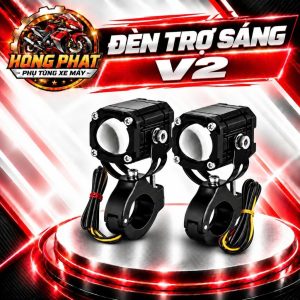 Đèn Bi Cầu Mini W2 Có 4 Chế Độ Auto Passing, Đèn Trợ Sáng Xe Máy Siêu Sáng, Phiên Bản Mới Nhất 1 Đèn