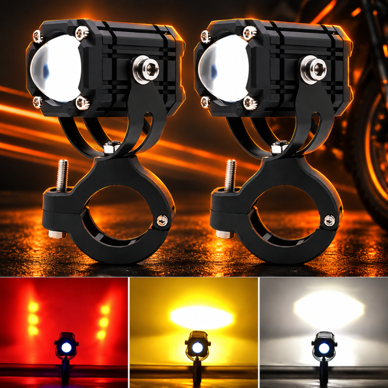 Đèn Bi Cầu Mini W2 Có 4 Chế Độ Auto Passing, Đèn Trợ Sáng Xe Máy Siêu Sáng, Phiên Bản Mới Nhất 1 Đèn - Ảnh 6
