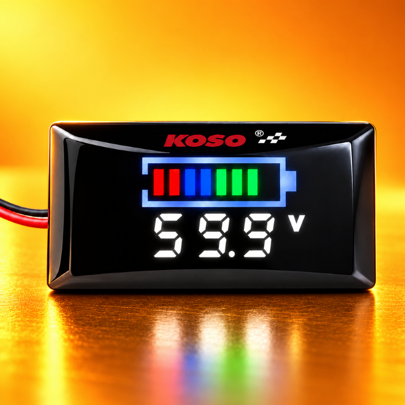 Đồng Hồ Báo Volt Koso v2 7-100v Kèm Pat Gắn Hiển Thị Thông Số Chính Xác, Dễ Lắp, Chống Nước IP67 - Ảnh 4