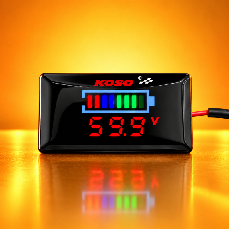 Đồng Hồ Báo Volt Koso v2 7-100v Kèm Pat Gắn Hiển Thị Thông Số Chính Xác, Dễ Lắp, Chống Nước IP67 - Ảnh 5