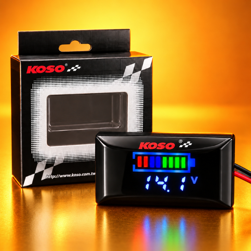 Đồng Hồ Báo Volt Koso v2 7-100v Kèm Pat Gắn Hiển Thị Thông Số Chính Xác, Dễ Lắp, Chống Nước IP67 - Ảnh 8