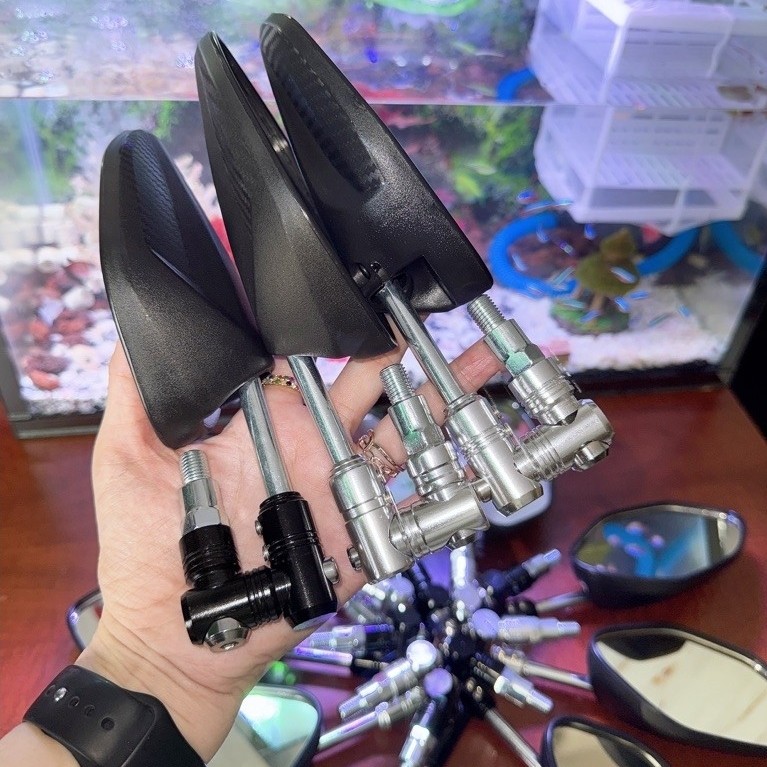 Gương AB kèm chân gương xoay 360 độ siêu nét gắn dc nhiều dòng xe shop8 - Ảnh 5