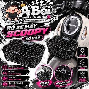 Rổ mini mẫu mới xe Scoopy shop8