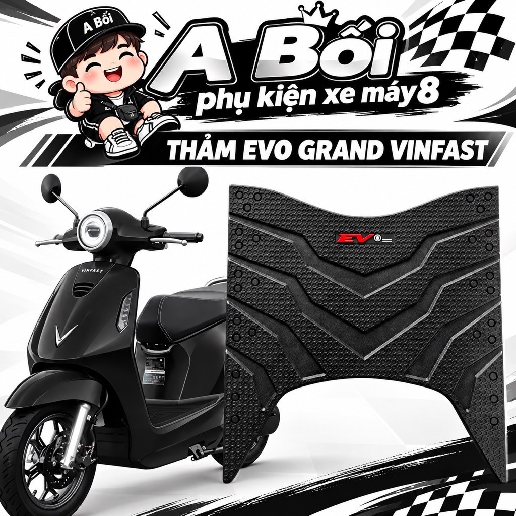 Thảm lót sàn xe Vinfast Evo Grand - Hàng siêu dày