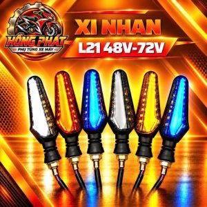 Xi Nhan Chữ Z L21 3 Màu Cao Cấp 12V-48V Cho Xe Máy, Xe Điện, LED Sáng Đẹp, Bền Bỉ, Chống Nước Hiệu Quả